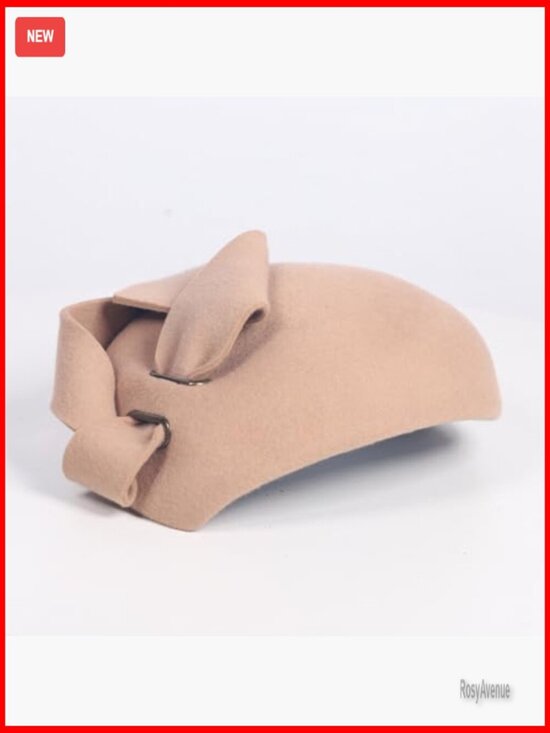 Wool Felt Fascinator Pillbox Hat for Church Tea Party Events main image 3